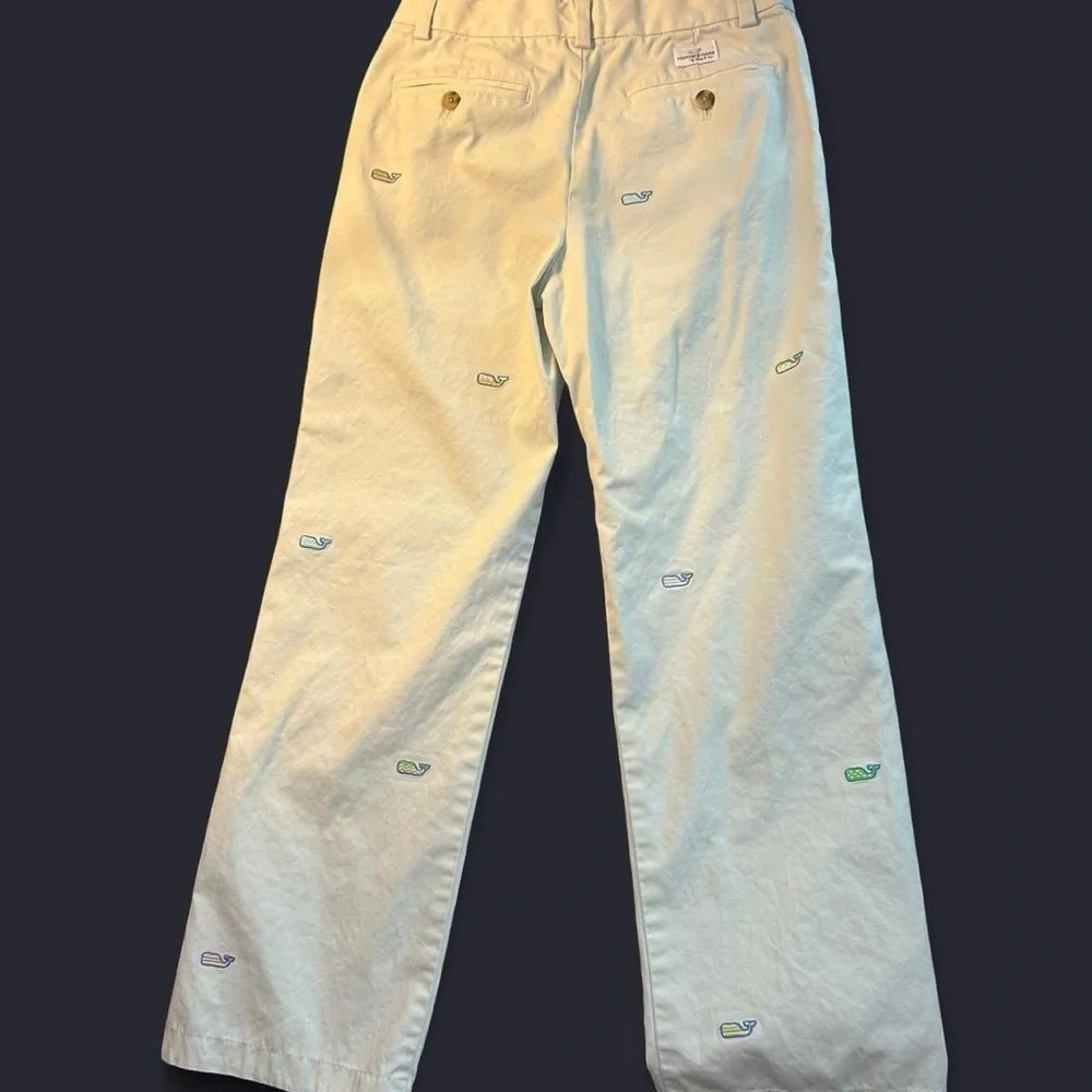 Vineyard Vines by Shep & Ian Khaki Pants | Size 14 | Embroidered Whale Logo